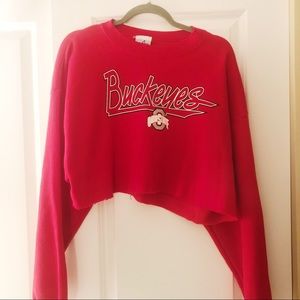 Cropped Ohio State Crewneck